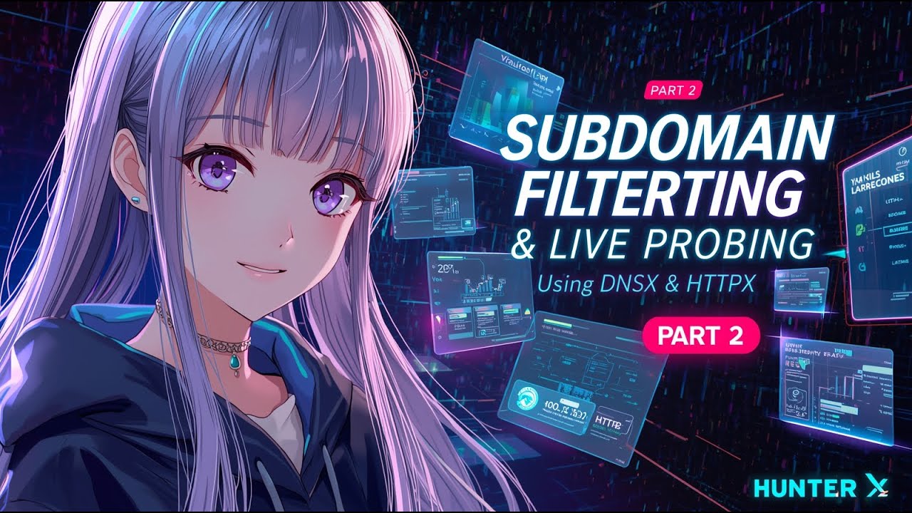 🔍 Bug Bounty Part 2 🕵️‍♂️ | Subdomain Filtering & Live Probing using DNSx & HTTPX