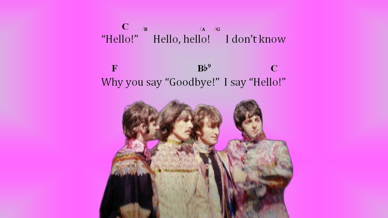 Chords for Hello Goodbye (The Beatles)