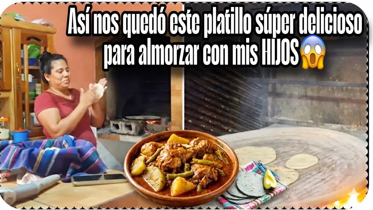 Preparé tortillas de maíz 100% para acompañar este rico almuerzo😋