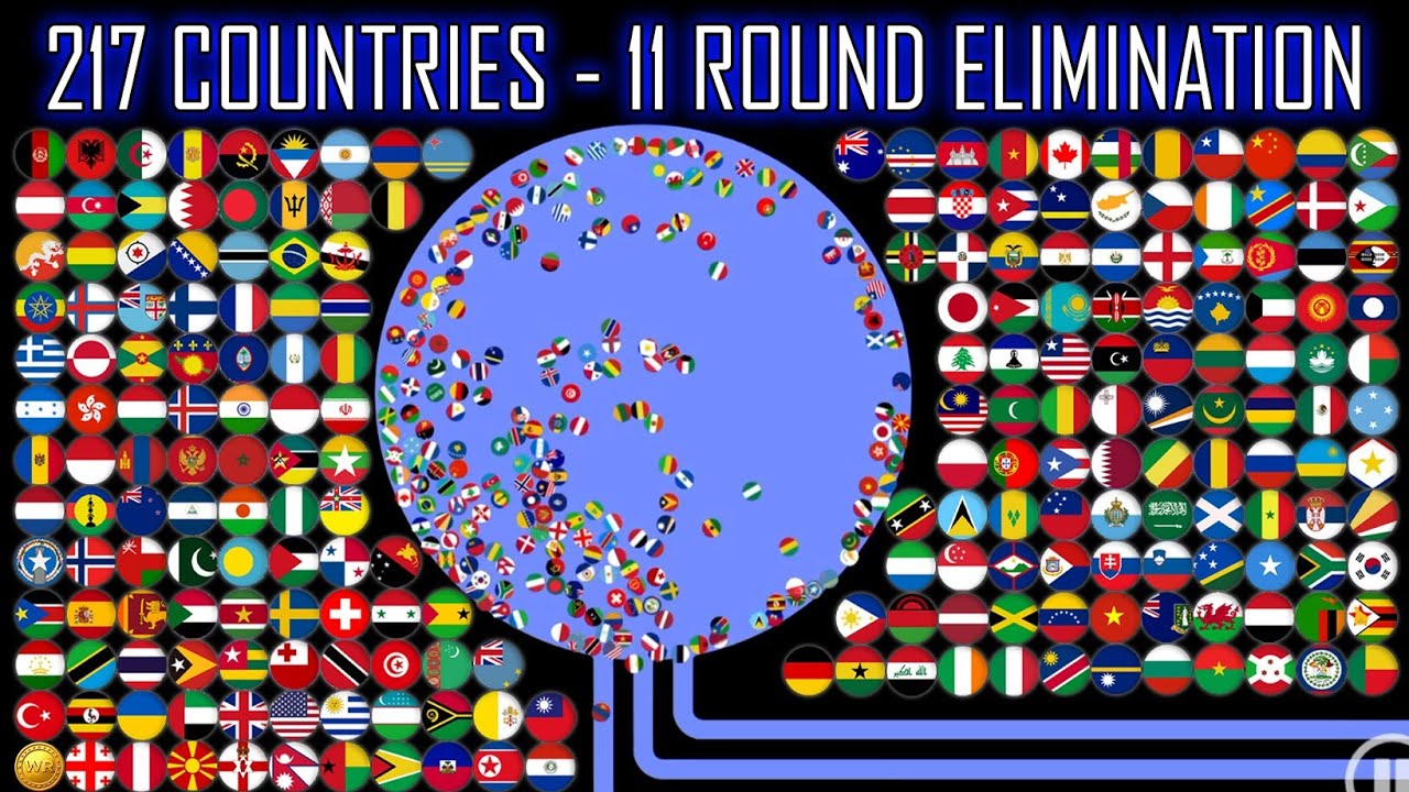 217 Countries - 11 Round Ultimate Eliminations | WORLD MARBLE RACE #70