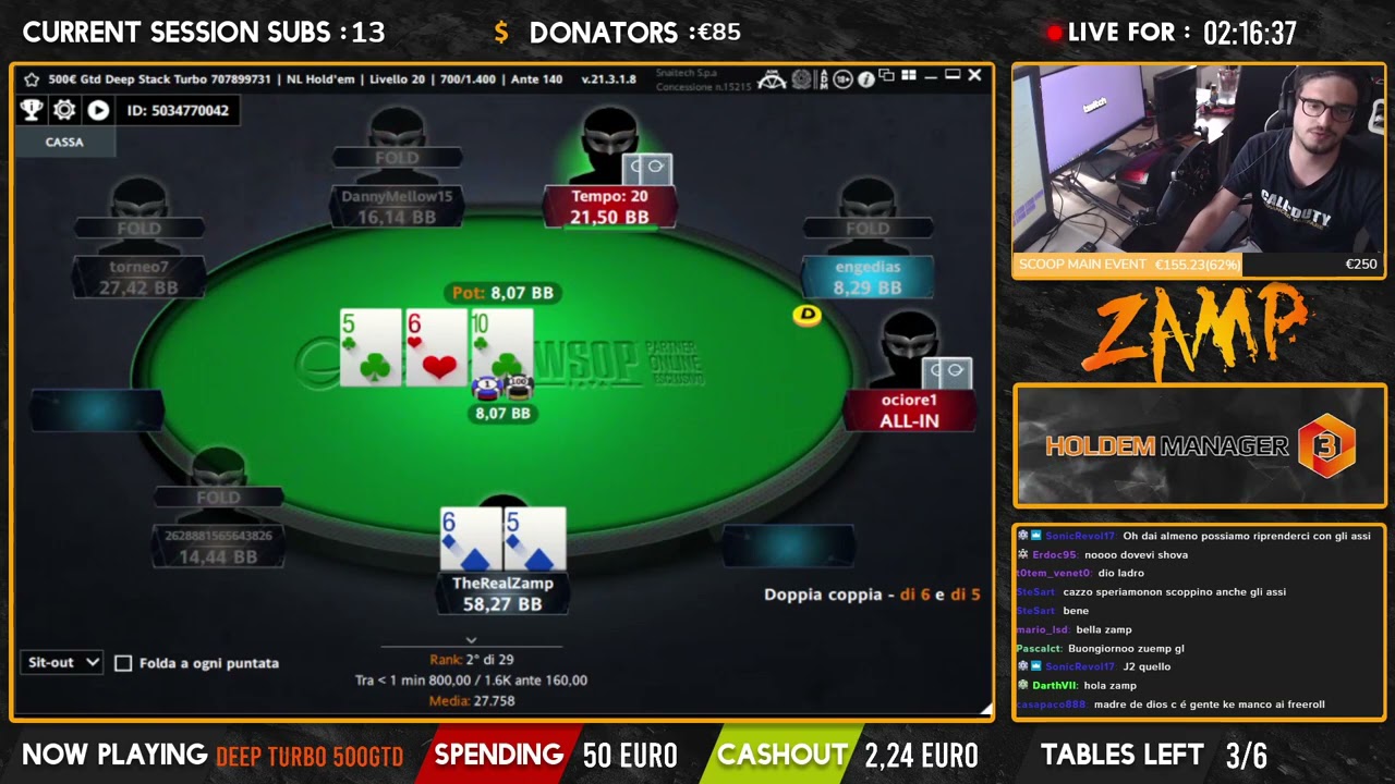 SECONDO POSTO AL DEEPSTACK TURBO e DEEPRUN THE BIG 5 4000GTD PROGRESSIVE KO | Zamp