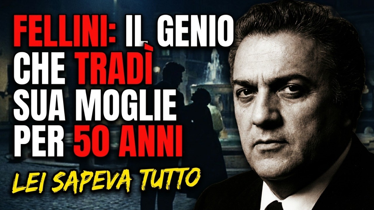 FELLINI: IL GENIO CHE TRADÌ SUA MOGLIE PER 50 ANNI — LEI SAPEVA TUTTO