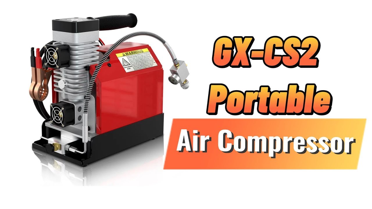 GX PUMP CS2 Portable PCP Air Compressor, High Pressure 4500Psi/30Mpa