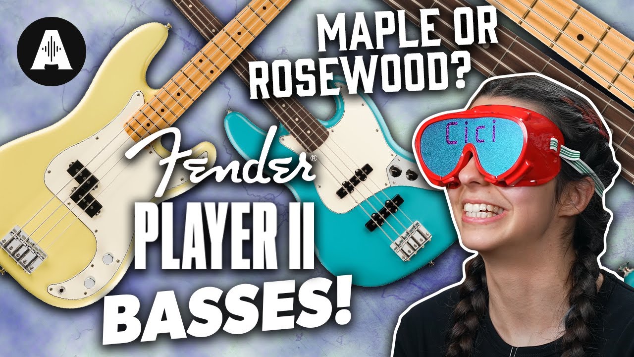 Checking out Fender Player II Basses! - Maple vs Rosewood Blindfold Test!