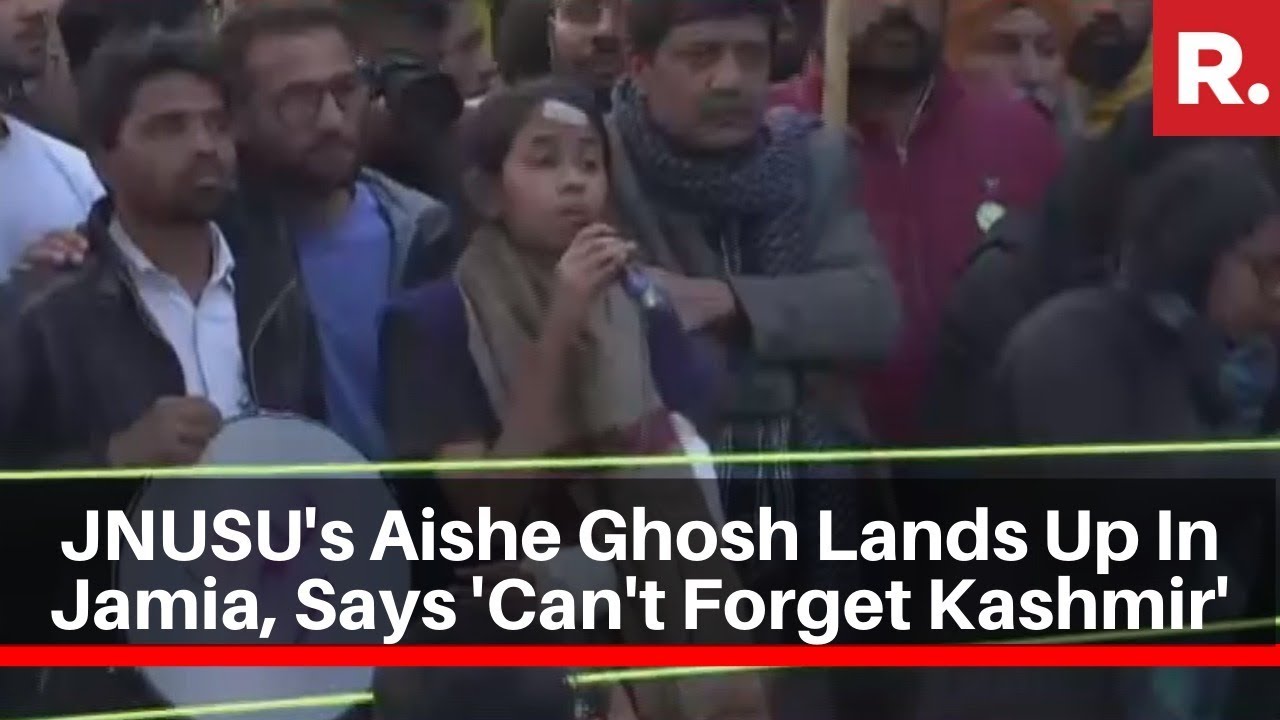 Named In JNU Violence, JNUSU's Aishe Ghosh Lands Up In Jamia, Says 'Can't Forget Kashmir'