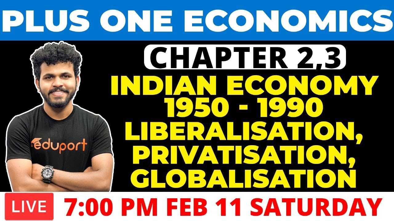 Plus One Model Exam Economics Chapter 2 & 3