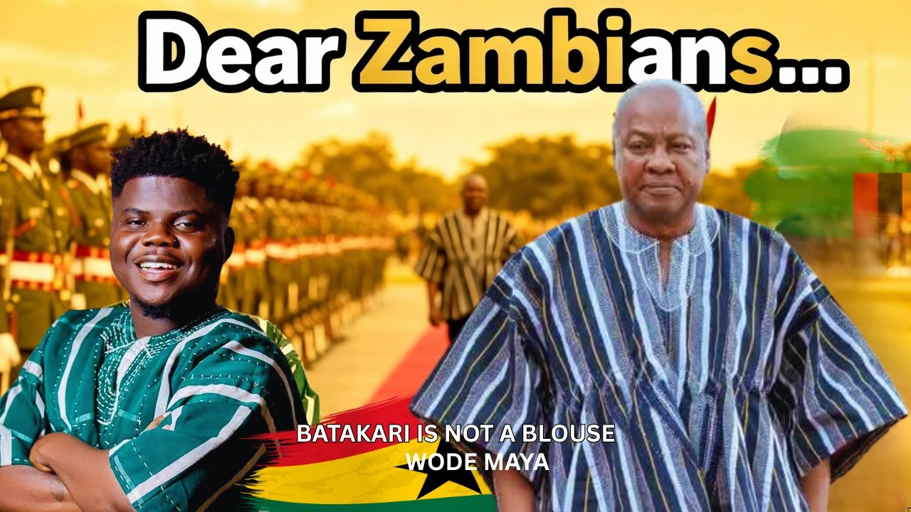 🔥 Dear Zambians…  Wode Maya Sings in Batakari 👑✨ (Ghana Meets Zambia Highlife Anthem)