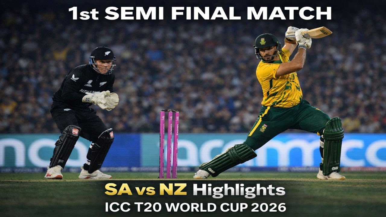SA vs NZ 1st Semi Final Highlights | South Africa vs New Zealand Today Match | T20 World Cup 2026