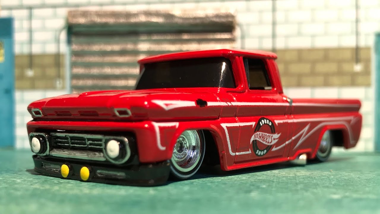 Hotwheels Custom 62 Chevy pickup / wheelswap