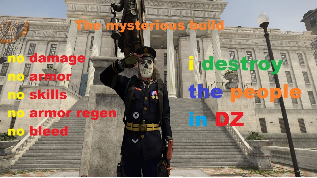 The division 2  the mysterious build to improve your self in DZ