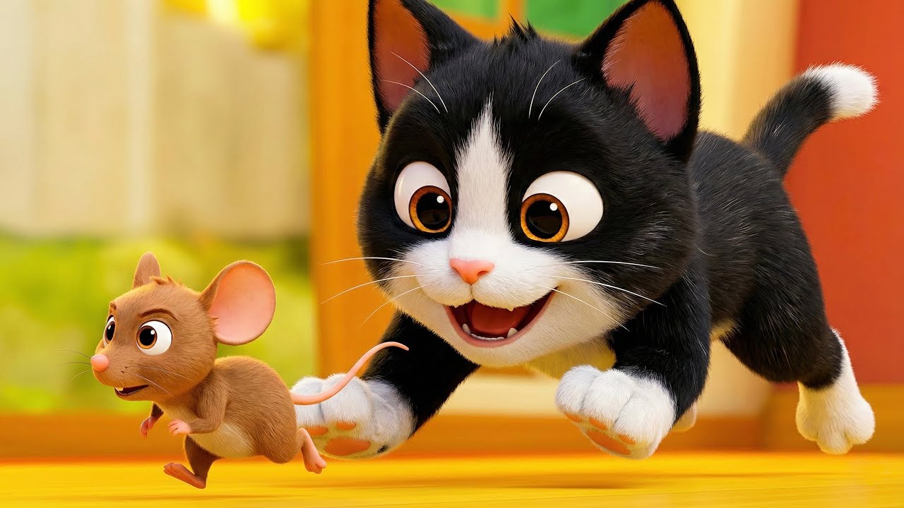 😺 Meow Meow Billi | Funny Cat Song | Billi Karti Meow Meow | Learn Animal Sounds | Balgeet | hindi