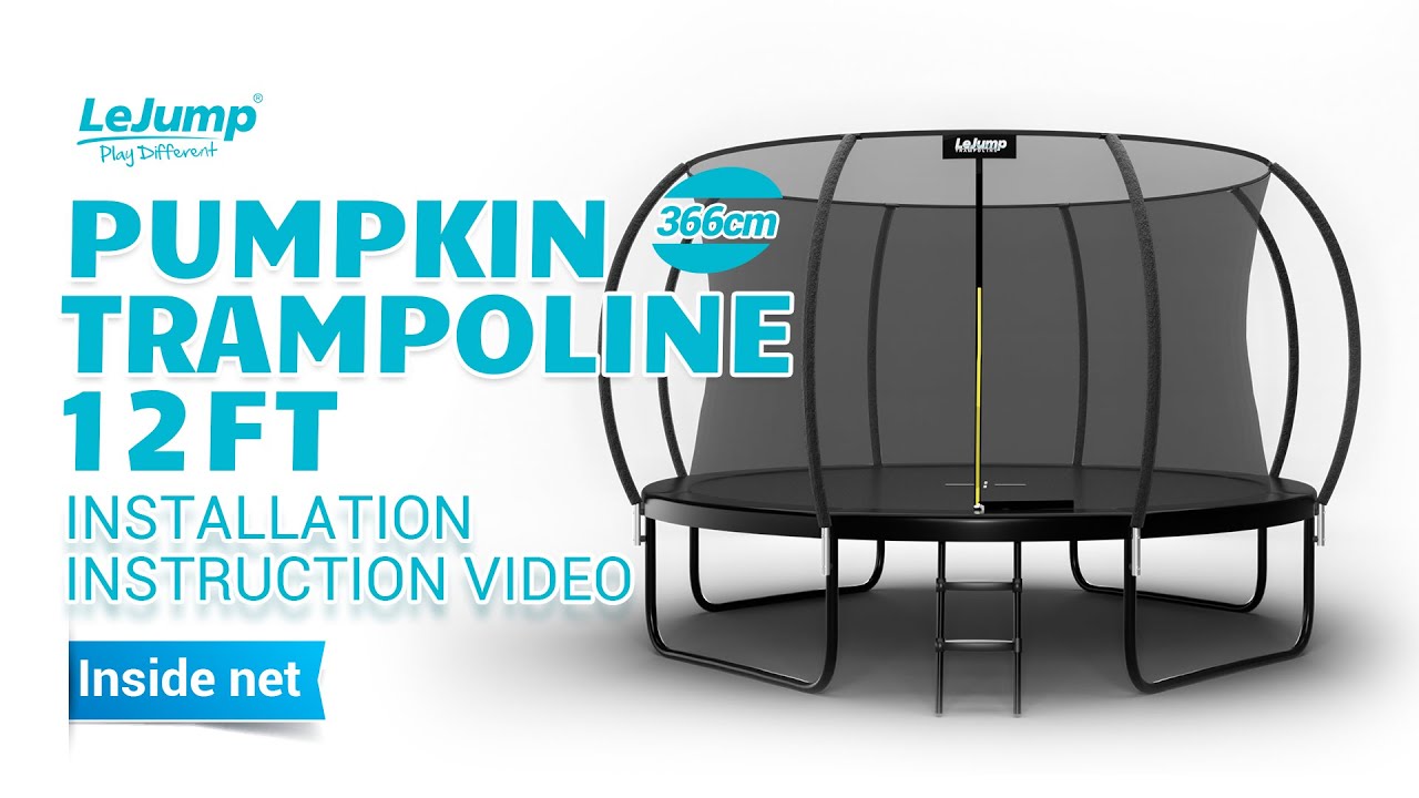 12FT  Inside-net Trampoline Installation Video