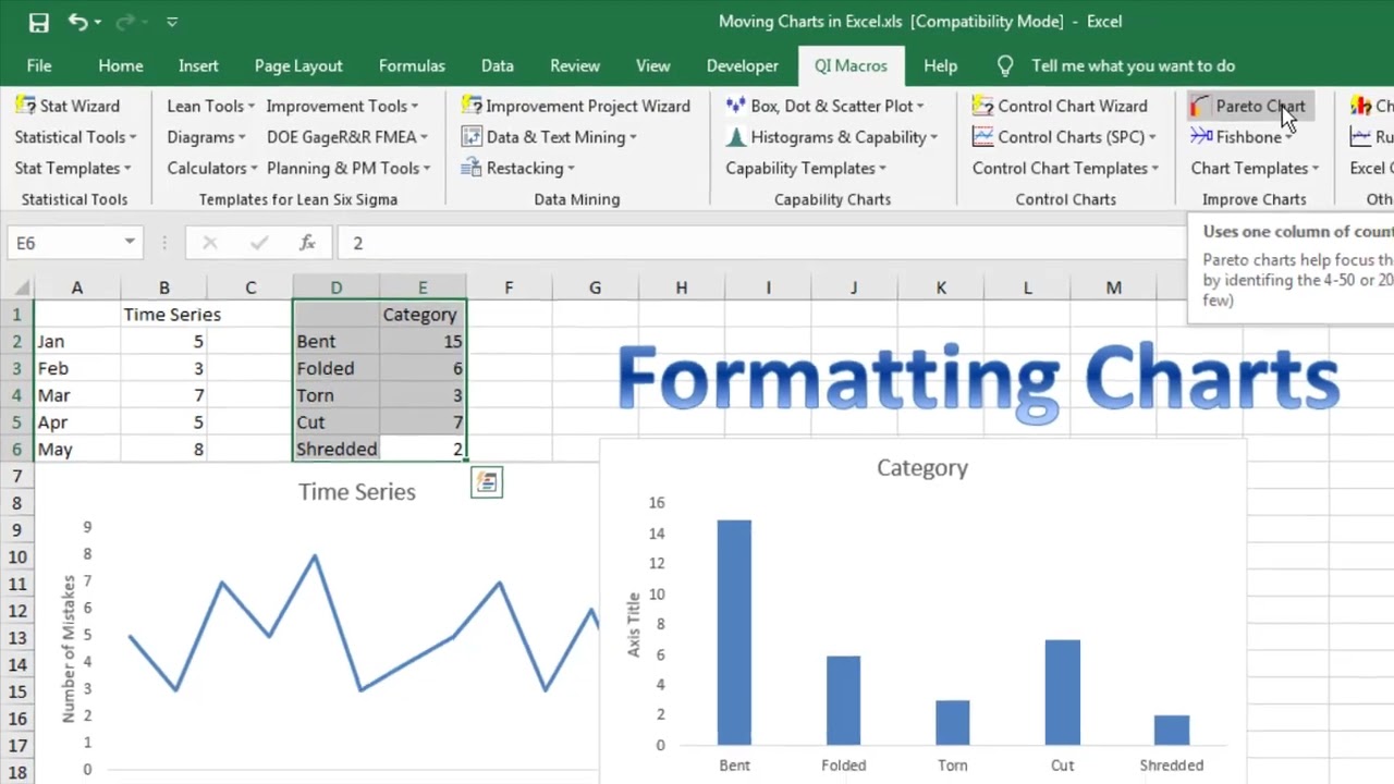 Formatting Charts in Excel