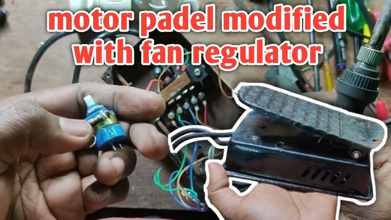 sewing machine motor paidal variable speed control (fan regulator)
