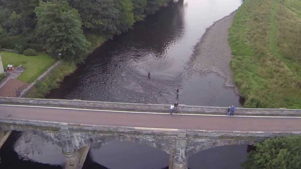 Camera Drone Mauldslie Bridge, River Clyde