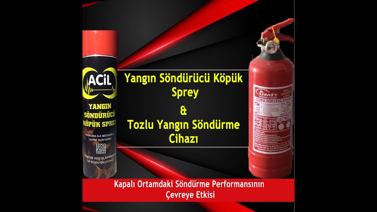 Kuru Kimyevi Tozlu Cihaz & Acil Söndürücü Spreyin Söndürmede Çevreye Etkisi