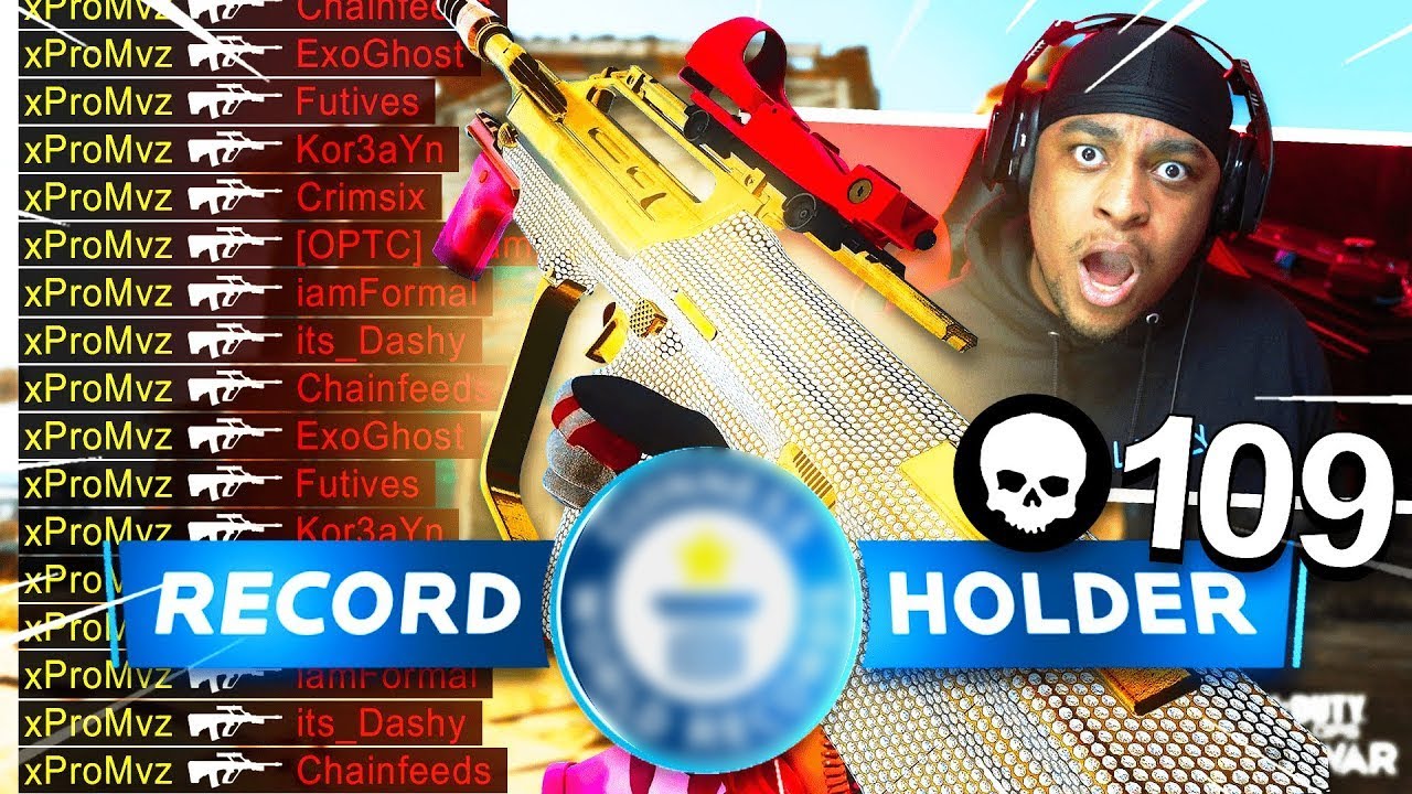 WORLD RECORD 109 KILLSTREAK 🤯 in BLACK OPS COLD WAR (WORLD'S HIGHEST KILLSTREAK)