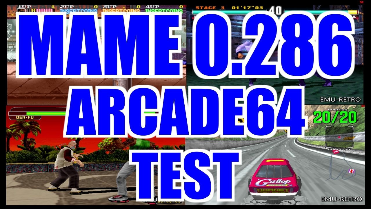 MAME 0.286 ARCADE64 TEST