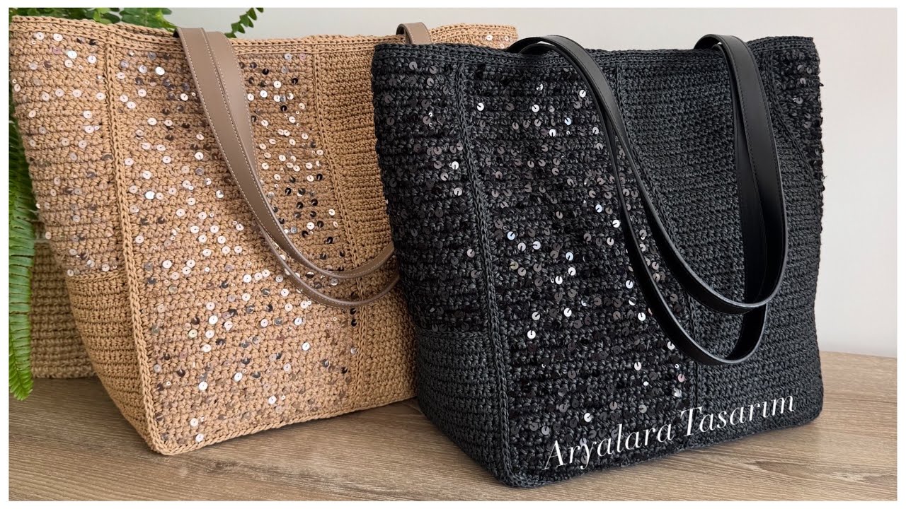 Aryalara Tasarım İmzalı 9 parçalı Pullu Çantamın Siyahı da Geldi🌸Yeni Sayıları ve Ölçüleriyle 🌸 