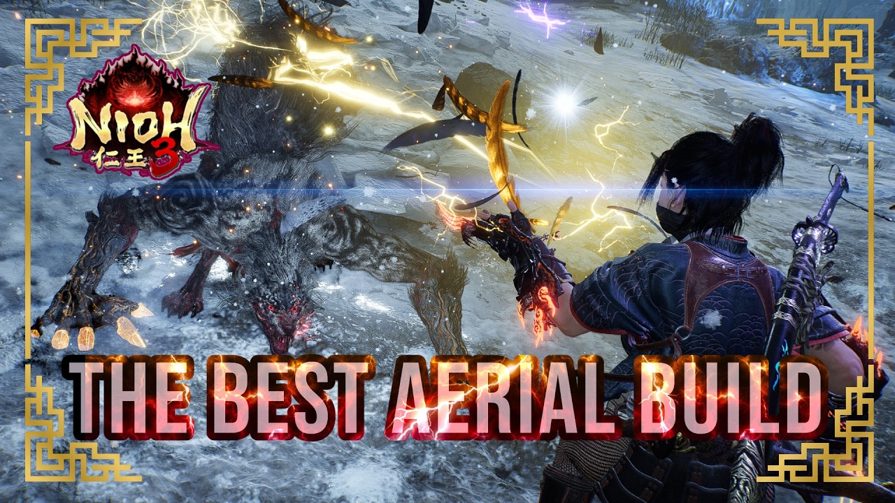 This Nioh 3 AERIAL Ninja Build Absolutely DESTROYS Bosses (Talons) #gaming #gamingvideos #nioh