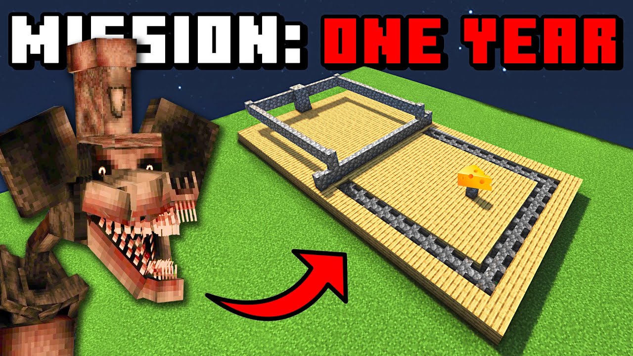 Trapping MICKY MOUSE Dweller in Minecraft Hardcore