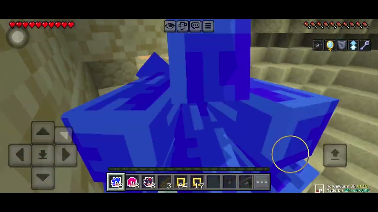 Jogando com o addon do sonic no minecraft tentando pegar as esmeraldas