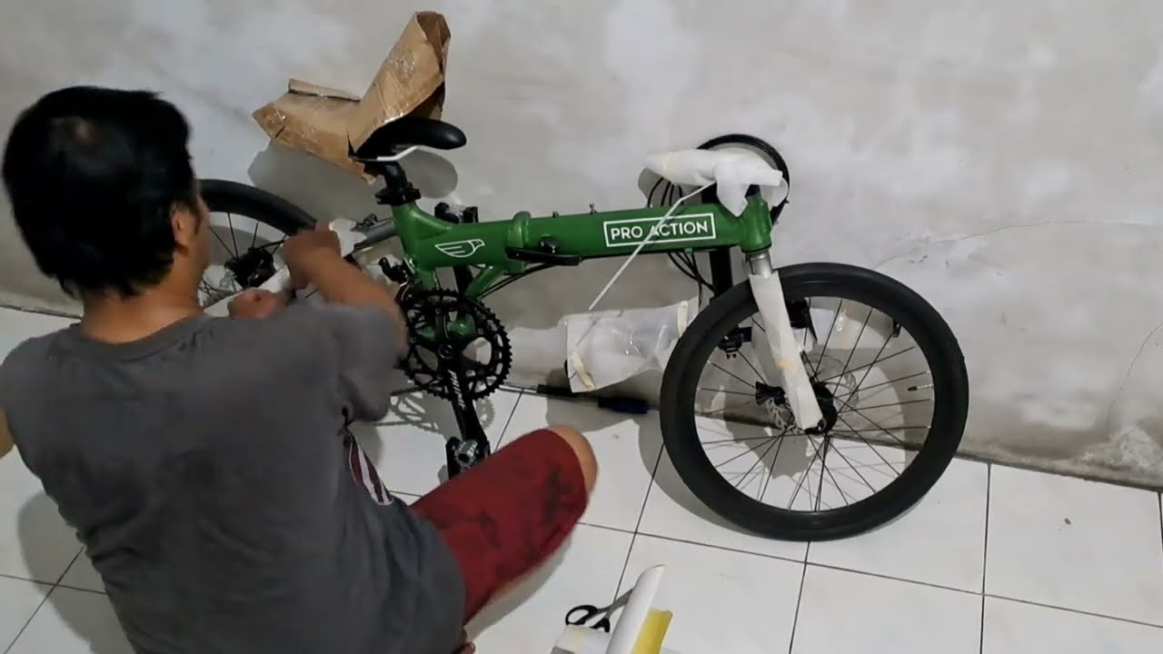 Unboxing sepeda lipat PRO ACTION EAGLE 2 X 10 SPEED #gowes #sepeda #sepedalipat #unboxing #proaction