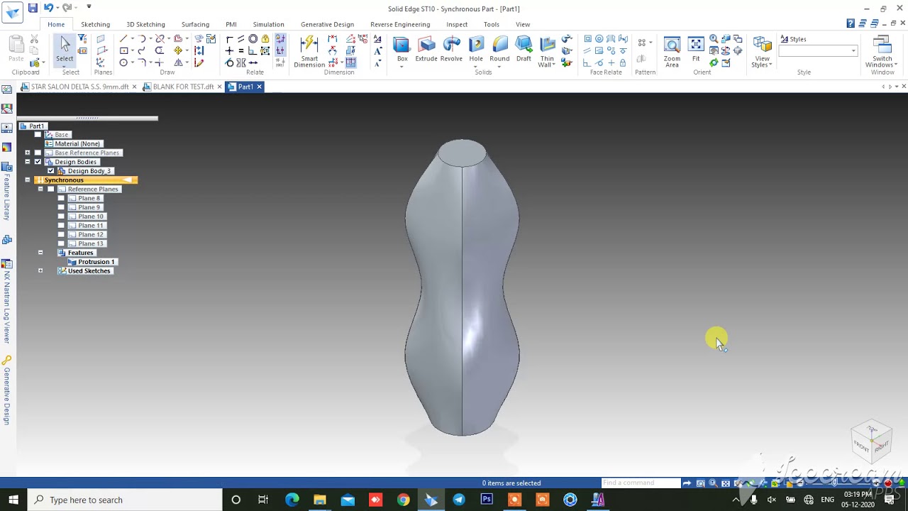 How to use loft command in Solid Edge
