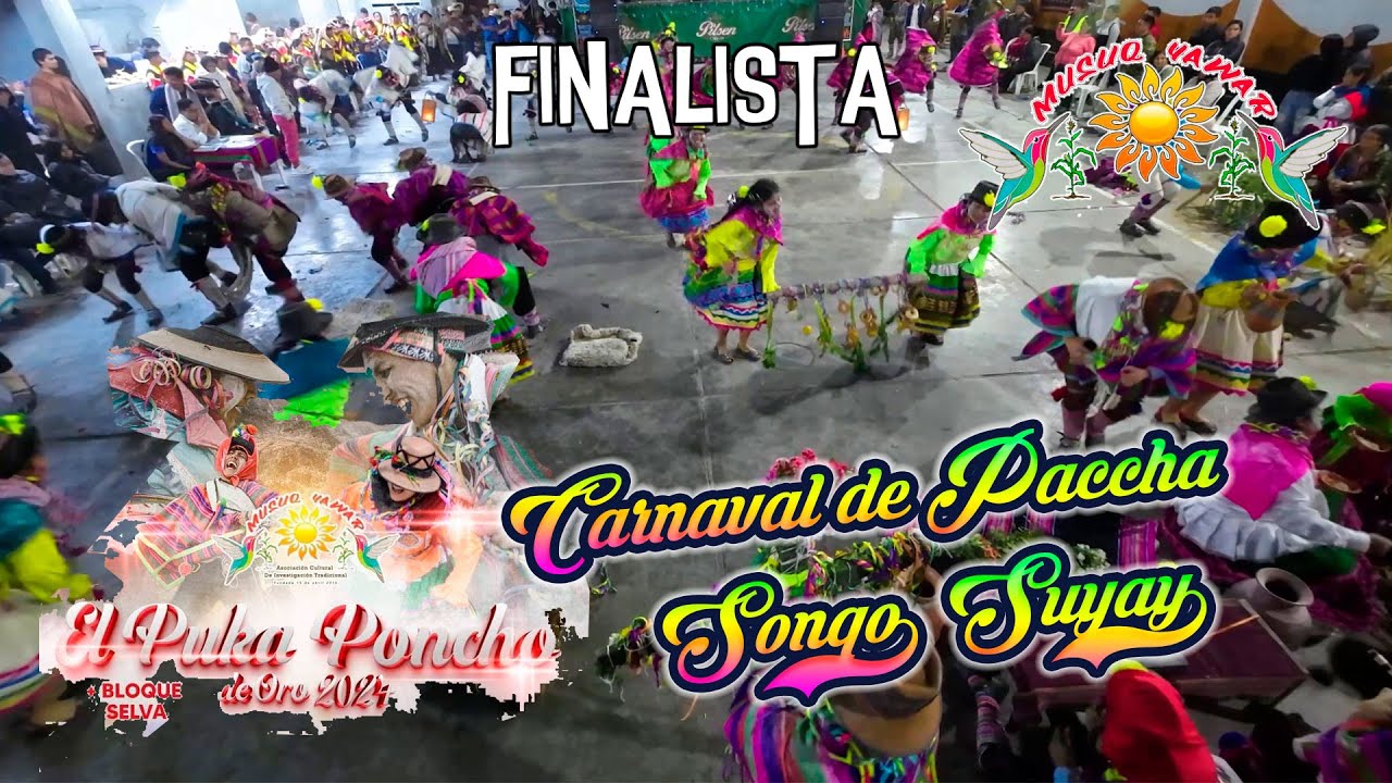FINAL Carnaval de Paccha - Ayacucho - Sonqo Suyay / Puka Poncho de Oro 2024 Musuq Yawar