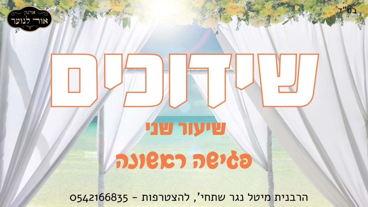שידוכים - שיעור שני 