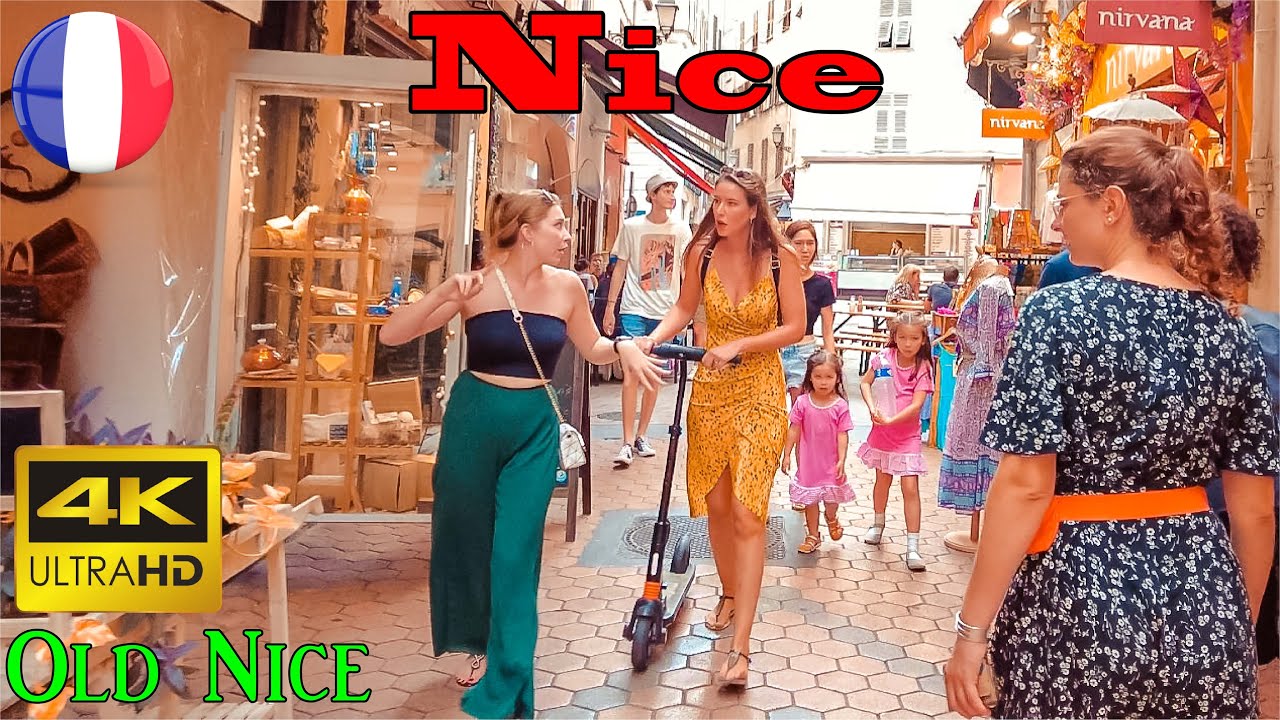 Nice, France, Old Nice - 4k UHD 60fps -Walking Tour- with Subtitles || COME WITH ME