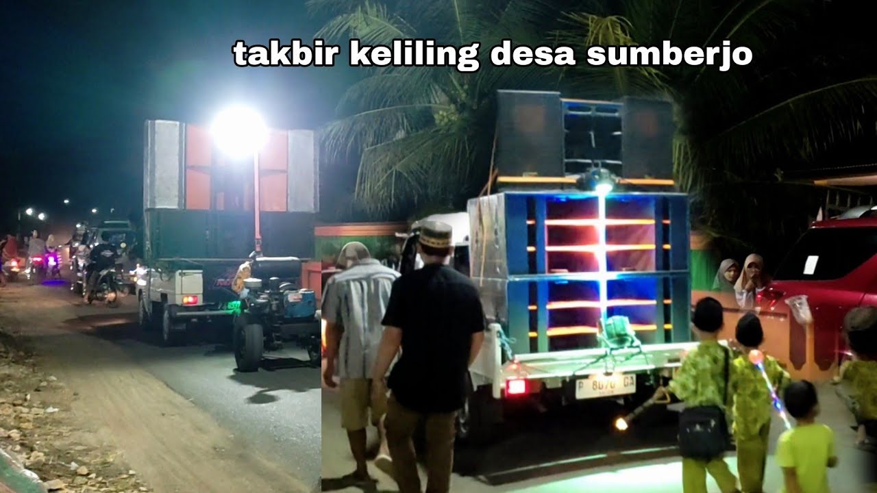 takbir keliling idul adha desa sumberjo sound system takbiran 2024