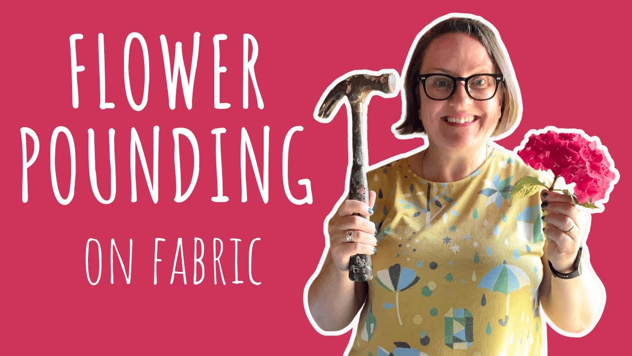 How to hammer flowers onto cotton fabric