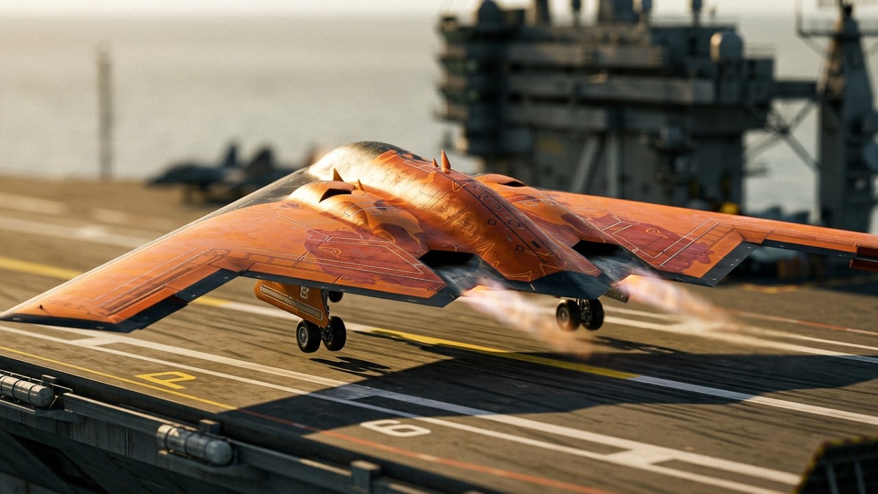 Super RARE KwikFlight Spirit take off from the aircraft carrier
