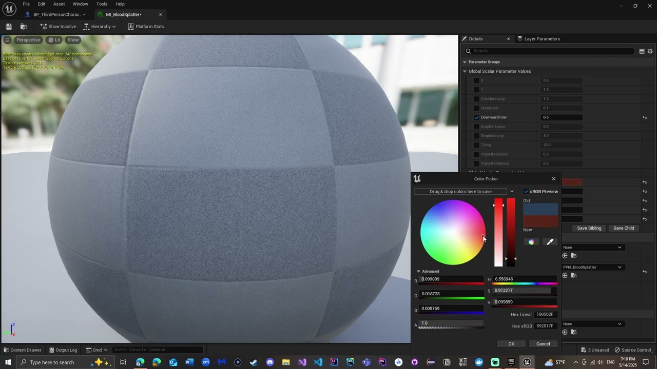 How to add blood effects to Body Cam Effects