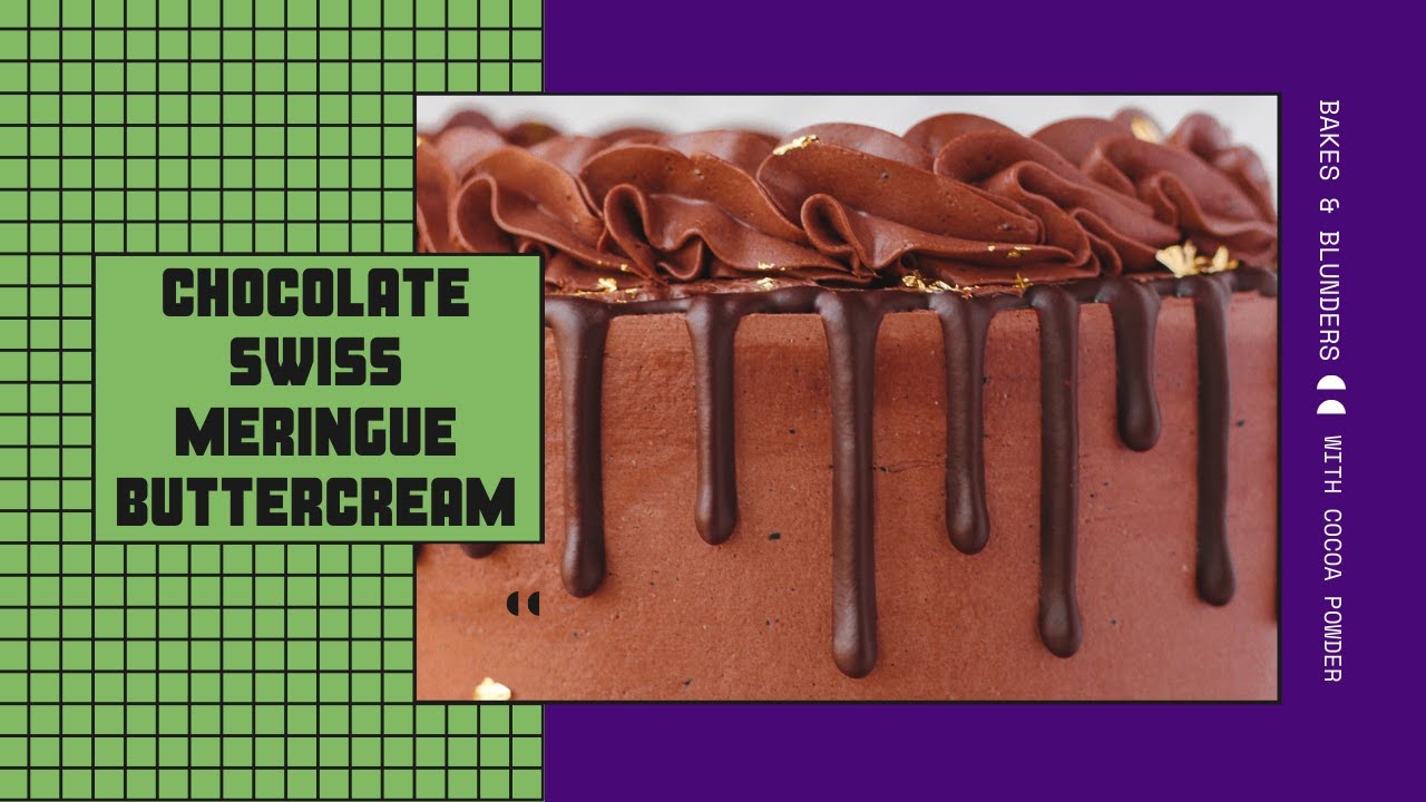 Chocolate Swiss Meringue Buttercream with Cocoa Powder
