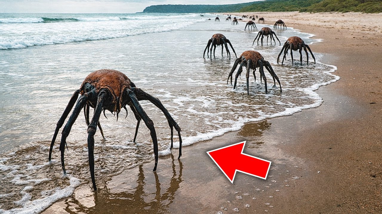 Tourist Camera Captured Alien-Looking Creatures EMERGING FROM THE OCEAN in Brazil