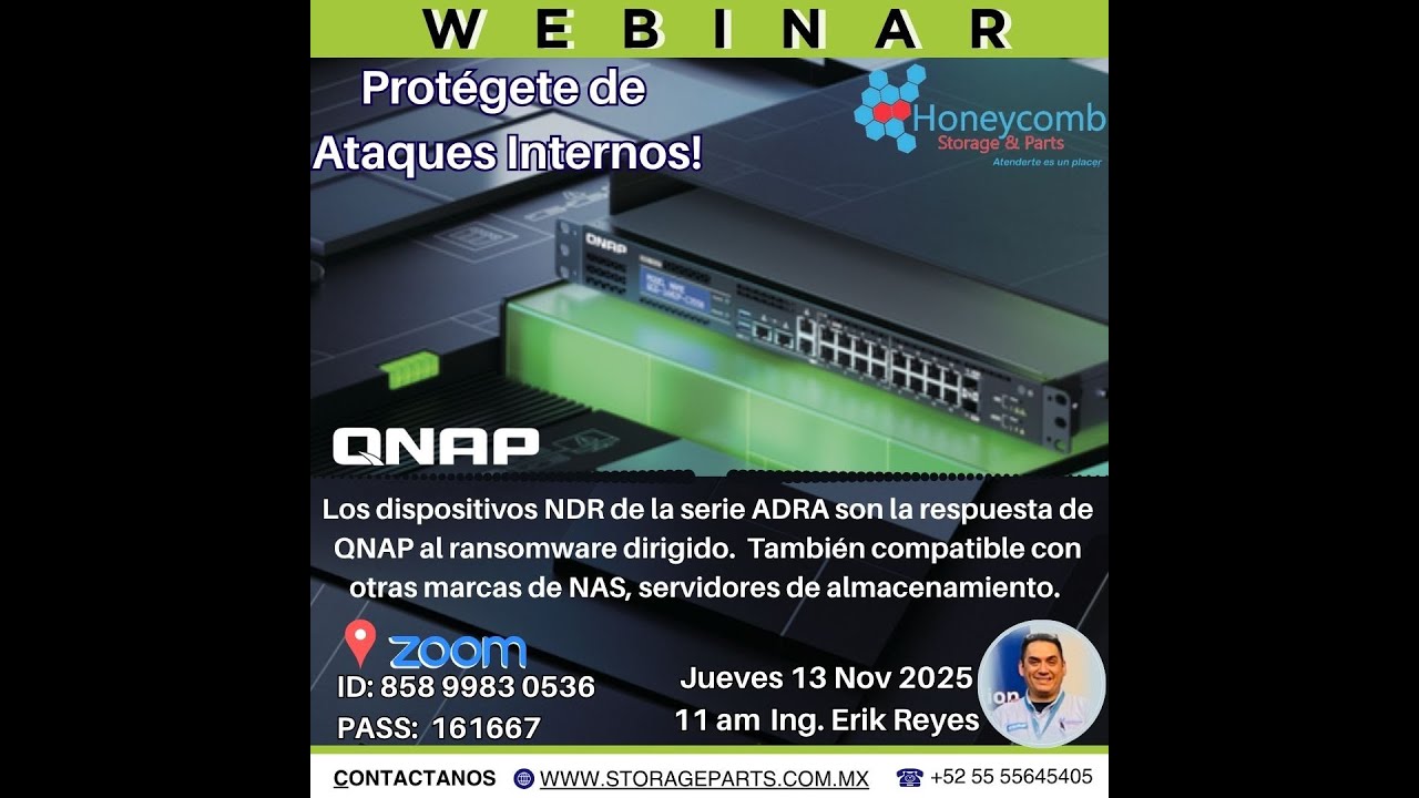 WEBINAR - Protegete contra ataques internos con NDR ADRA de QNAP