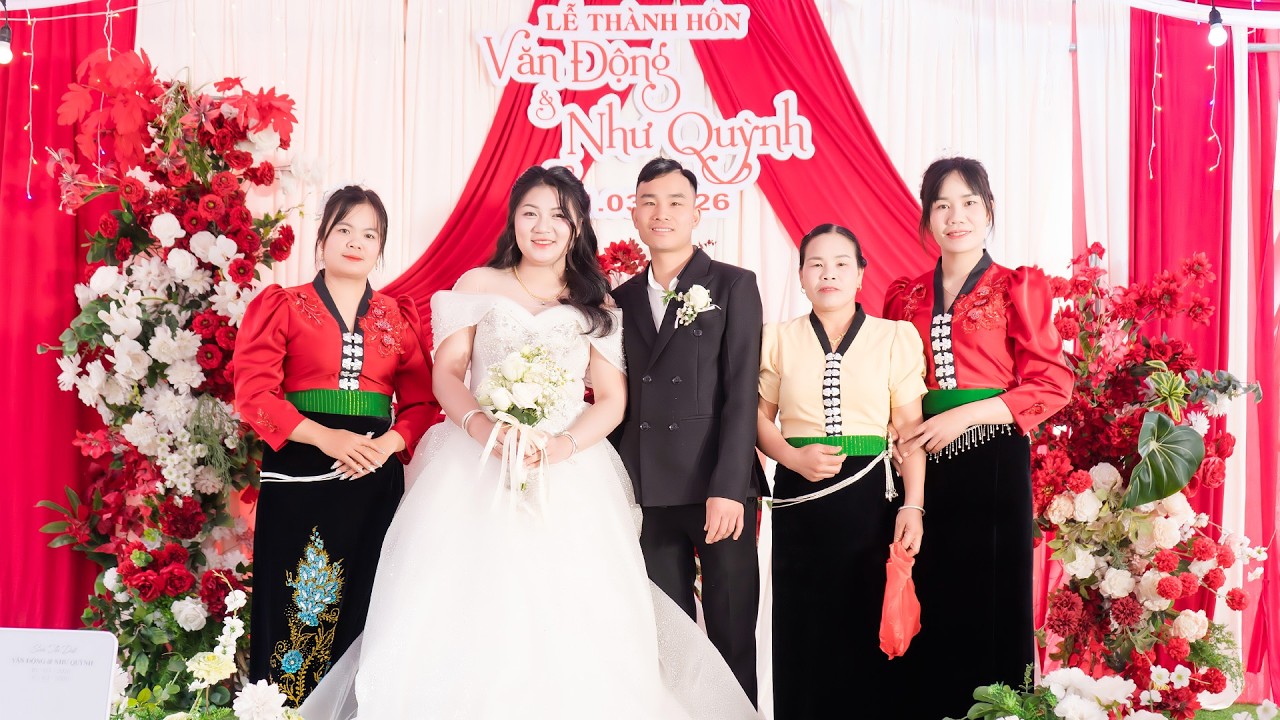 LỄ THÀNH HÔN VĂN ĐỘNG & NHƯ QUỲNH BẢN HOA QUỲNH HÁT LÓT SƠN LA