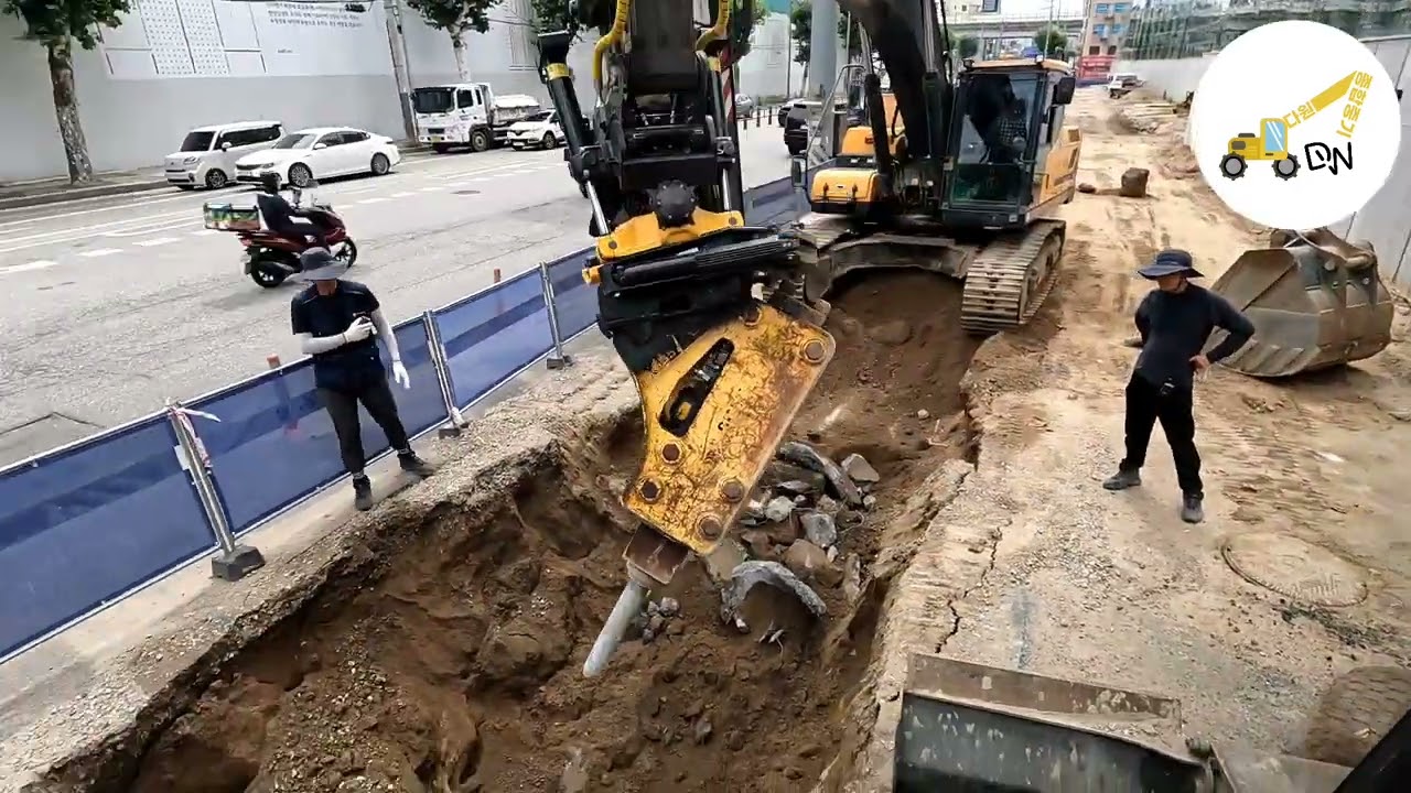 다원종합중기 /집게활용 TS판넬 설치작업  (설정 고급 화짙 1080p) engcon tiltrotator