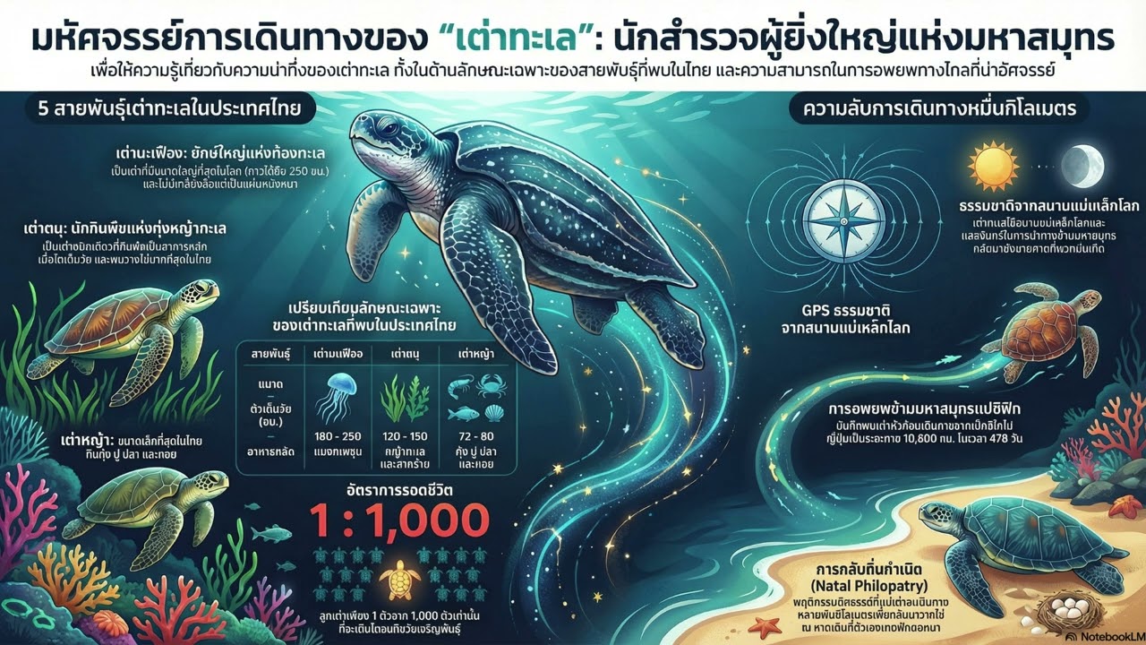 เต่ามะเฟืองเลือดอุ่นกับคำสาปแห่งวิวัฒนาการ