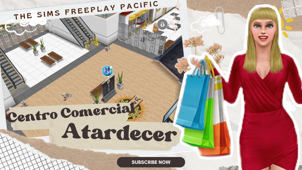 MISIÓN DE BÚSQUEDA 🔍 || CENTRO COMERCIAL ATARDECER 🌅 🧥 || THE SIMS FREEPLAY PACIFIC ❤️🪭