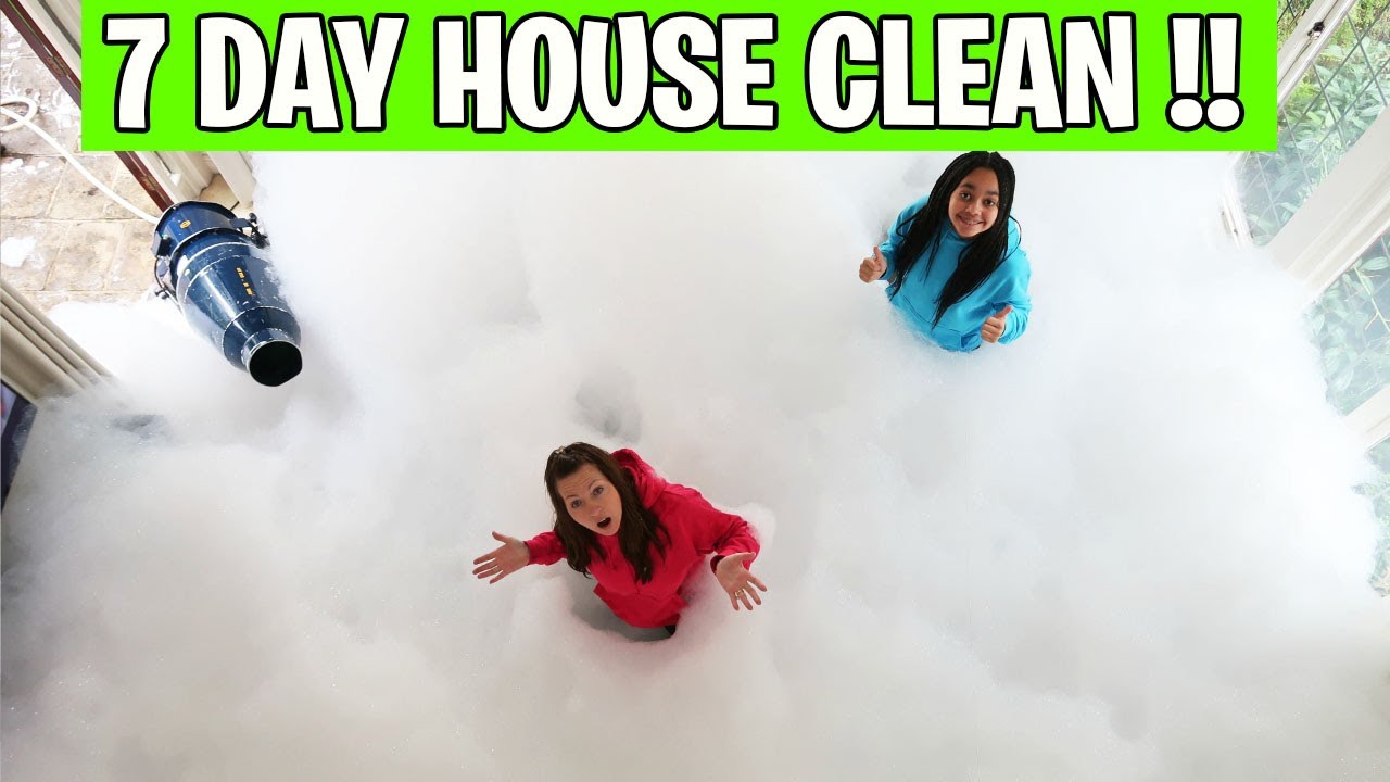 HOW TO CLEAN A WHOLE HOUSE FILLED WITH FOAM!!