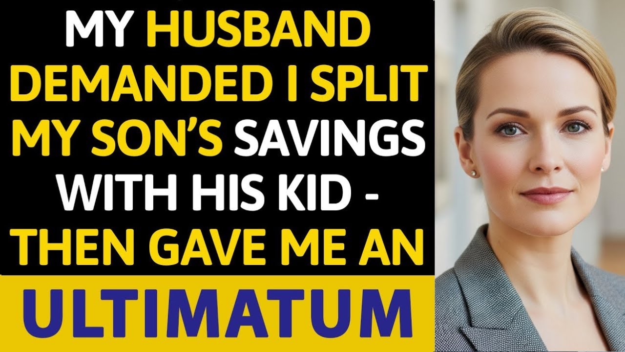 My Husband Crossed the Line by Demanding My Son’s Savings—Then Forced an Ultimatum.