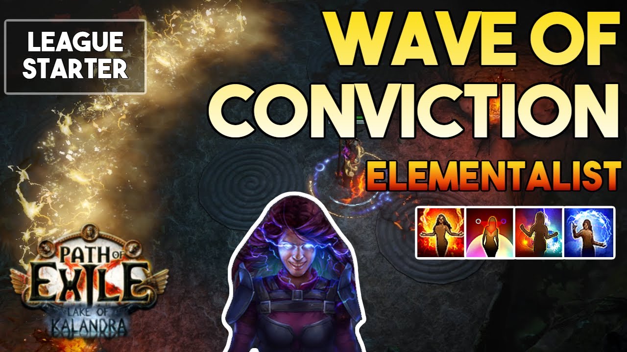 [3.20] Wave of Conviction Build(League Starter)| Elementalist | Forbidden Sanctum|Path of Exile 3.20