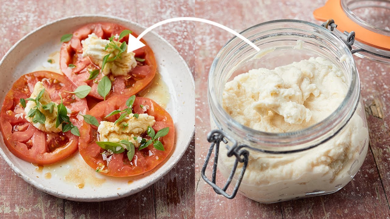 Veganer Käse - Ricotta aus Mandeln selber machen