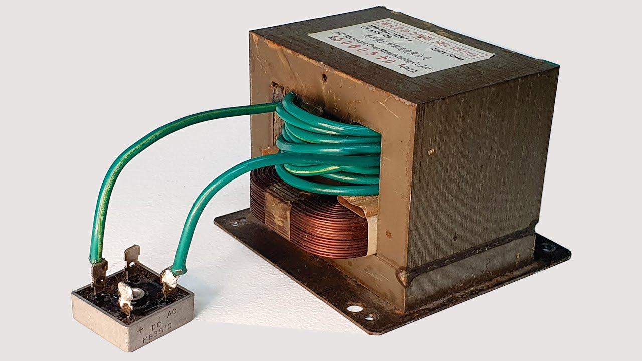 CARGADOR DE BATERIAS CON TRANSFORMADOR DE MICROONDAS MOT CUIDADO CON ESTE PROYECTO Recalibrando