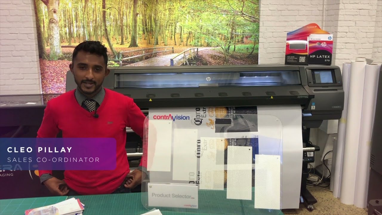 The real Contra Vision&reg;  -  Perforated Window Film For Printing