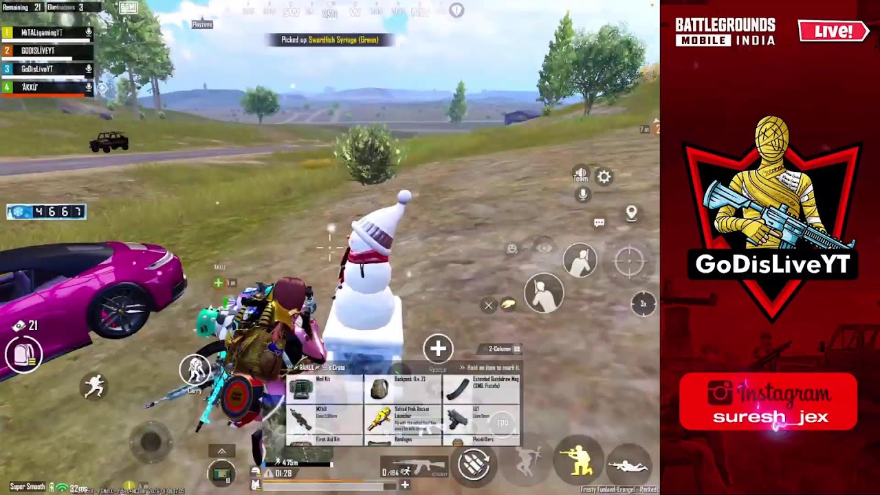 BGMI  1V1 ROOM WITH SUBSCRIBER 🔥|BGMI WITH GOD #livestream #bgmi#gaming #shorts #bgmi