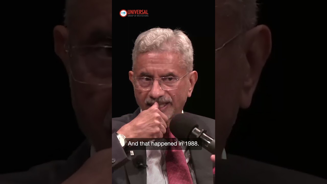 Indian Minister of External Affairs Subrahmanyam Jaishankar on China-India Border Dispute